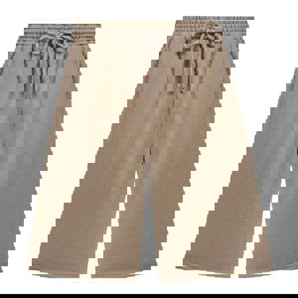 Off-White Unisex Adult Embroidered Sweat Shorts - Brown