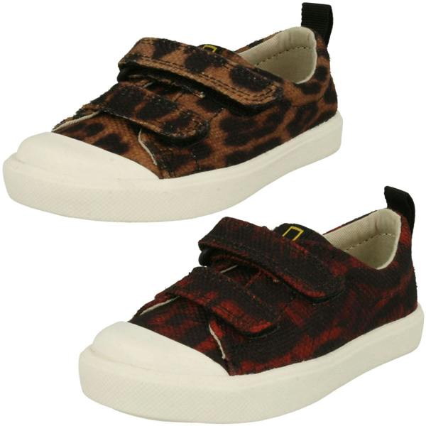 Clarks Childrens Boys Girls National Geographic Detailed Shoes City Geo T