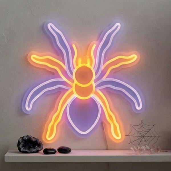 Garden Greatness NeonEsque Spider Halloween LED Wall Light