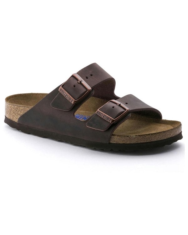 Birkenstock Arizona Soft Footbed Mens Oiled Leather Sandals - Habana - CHO - Designer Mens Sandals