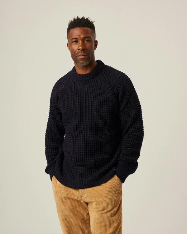 Peregrine  Waffle Crew Jumper