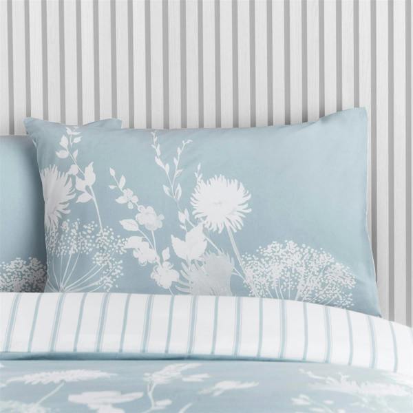 Meadowsweet Floral Seaspray Blue Duvet Cover Set