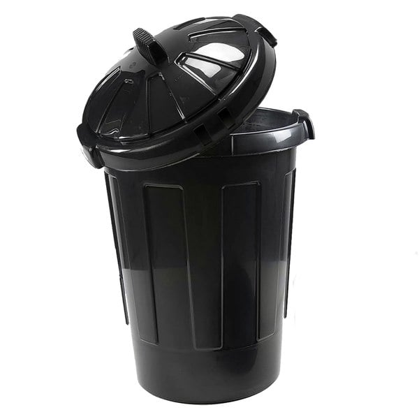 1 x 80L Extra Large Plastic Dustbin Kitchen House Garden Storage Unit Bin With Lid