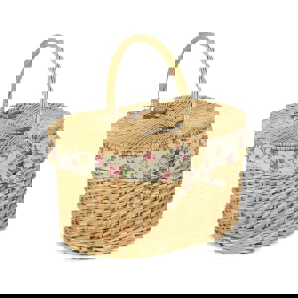 Wicker Picnic Baket with Lining