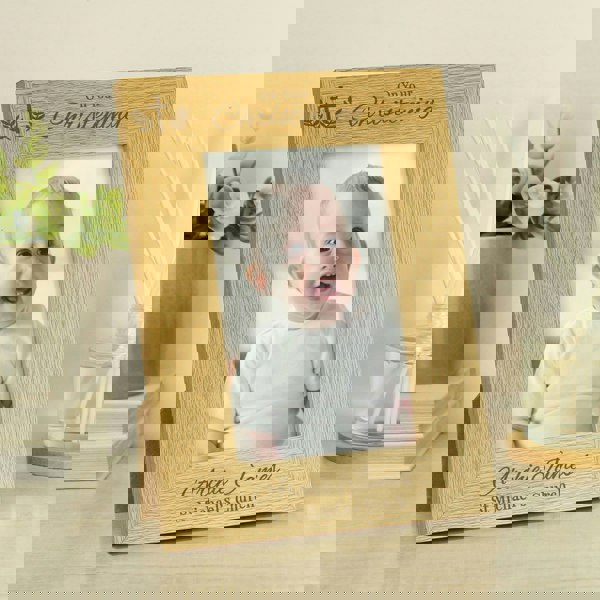 Personalised Memento Company Personalised Christening 6x4 Photo Frame