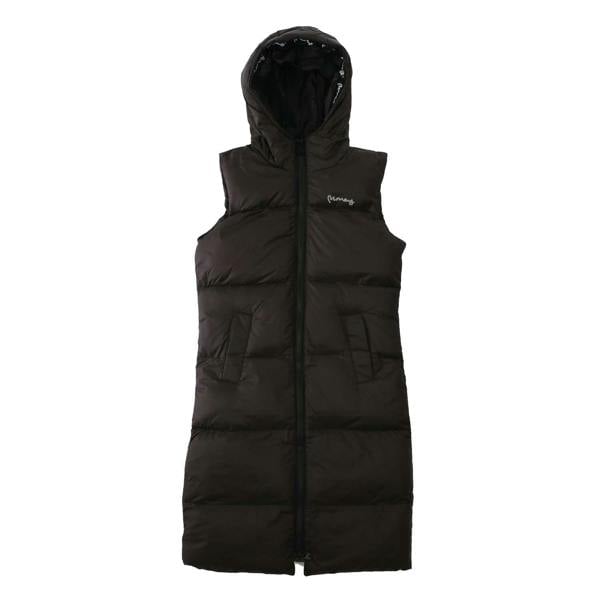Money Girls Long Length Gilet - Black - 