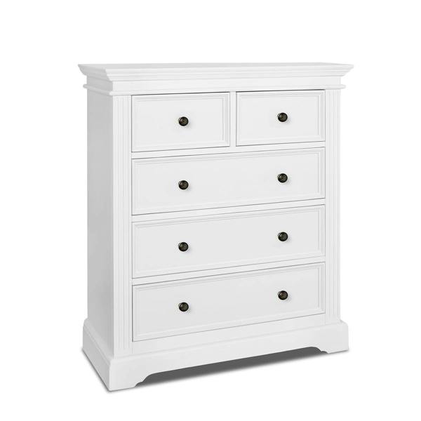 Statement Furniture Gainsborough Chest of Drawers, 2 Over 3 Large Bedroom Storage Assembled