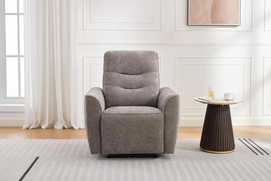 Edgwick Power Recliner Armchair - Stone