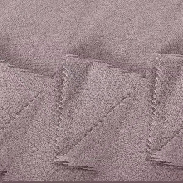 Lavender Pink Linen Blackout Curtains - 46 x 63 Inch Drop - 2 Panel Image 3