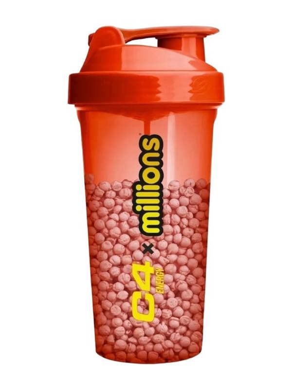 Cellucor C4 Energy x Millions Strawberry Shaker, Red - 800 ml.
