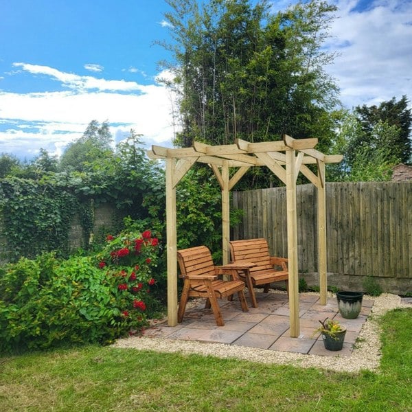 LayzeePergola Heavy Duty Timber Pergola | Complete DIY Kit | Slow Grown Spruce.