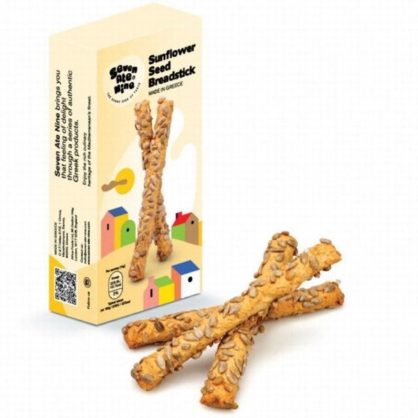Seven Ate Nine Sunflower Seed Breadsticks 150g