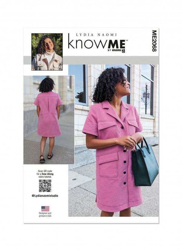Know Me Sewing Pattern 2068, Dresses for Women, Y5 (18-20-22-24-26) - Intermediate