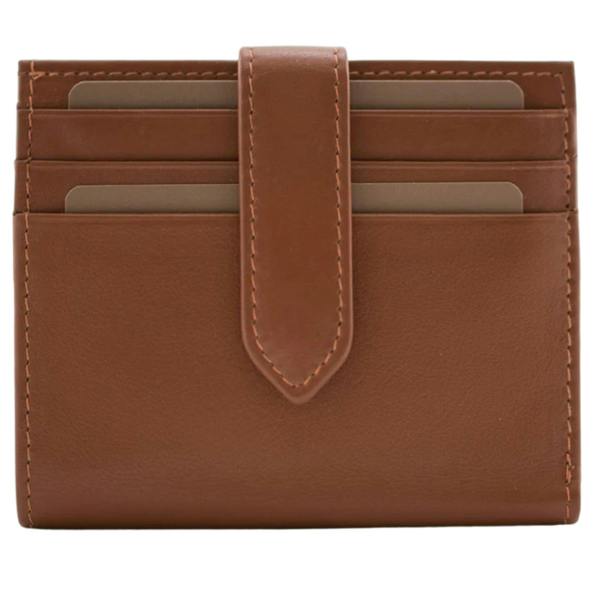 Mala Leather Origin Plain Leather Tabbed Card & Note Holder