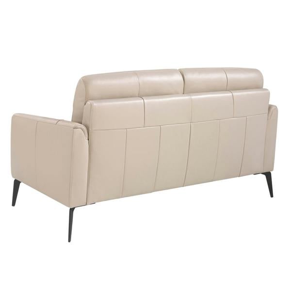 Angel Cerdá Taupe grey leather sofa 6137/6138