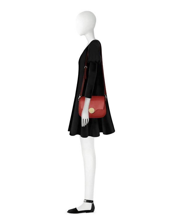 Le Parmentier San Pedro Shoulder Bag - Red