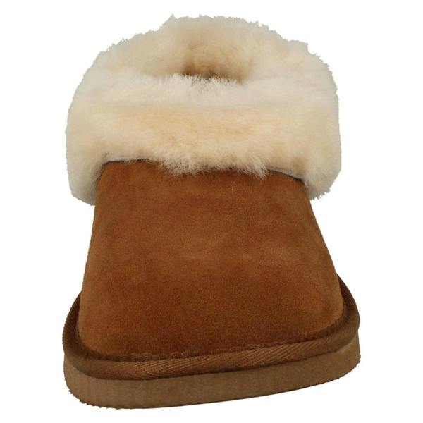 Padders Ladies Padders Fur Trim Slippers Cuddle