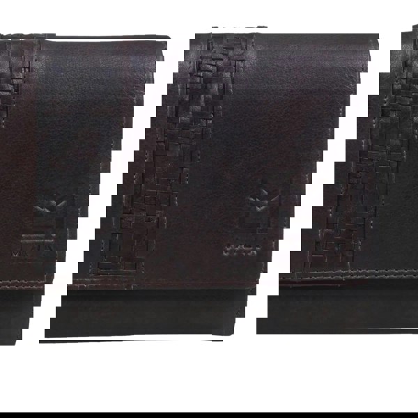 Mala Leather Oxford Matinee RFID Brown Classic Leather Purse