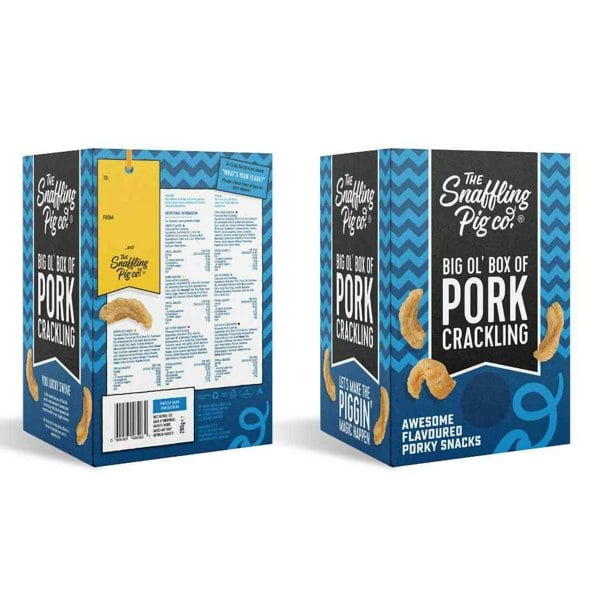 The Snaffling Pig Co Big Ol' Box of Pork Crackling: 7 Flavour Selection