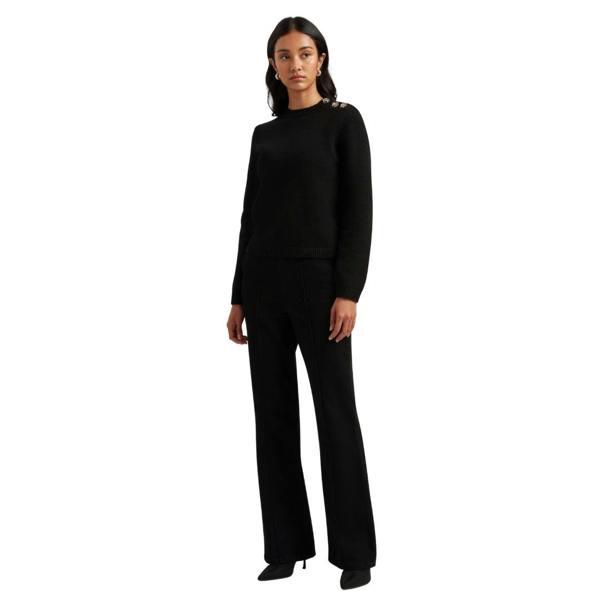 Ted Baker WMK JANHA Rose Button Crew Neck Long Sle 4