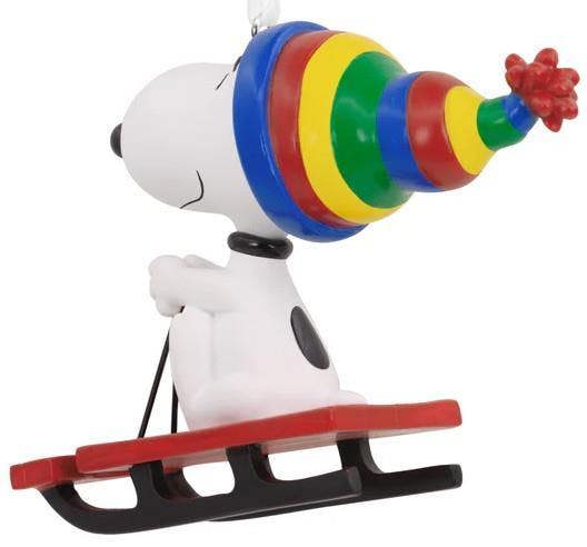 Peanuts/Snoopy - Snoopy on Sled Christmas Tree Ornament (Charles M Schulz)