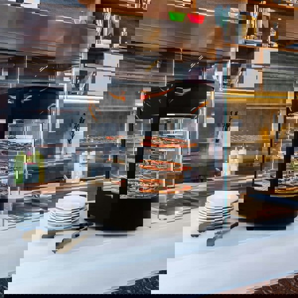 Kukoo Commercial Food Warmer Glass Pizza Display