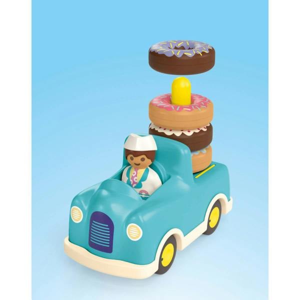 Playmobil JUNIOR: Crazy Donut Truck Stacking & Sorting