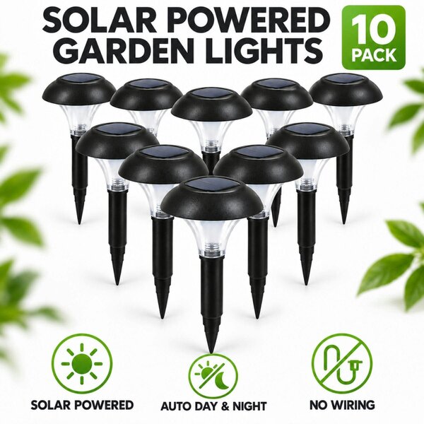 Smart Living 10Pc Garden Solar Lights