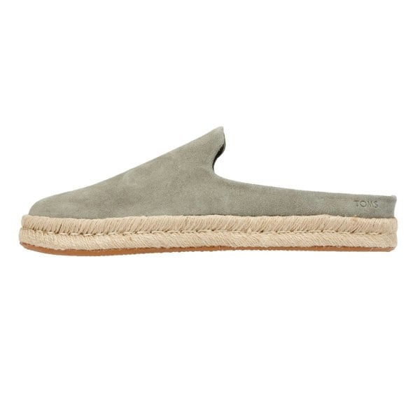 TOMS Santiago Suede Men's Vetiver Grey Mules