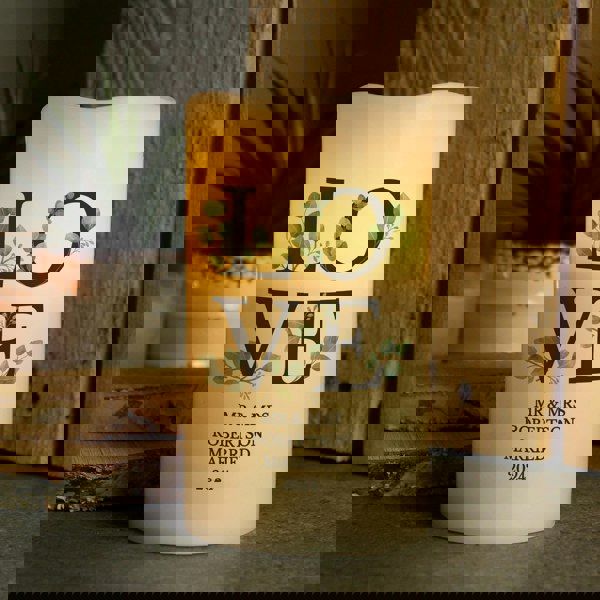 Personalised Memento Company Personalised LOVE LED Candle