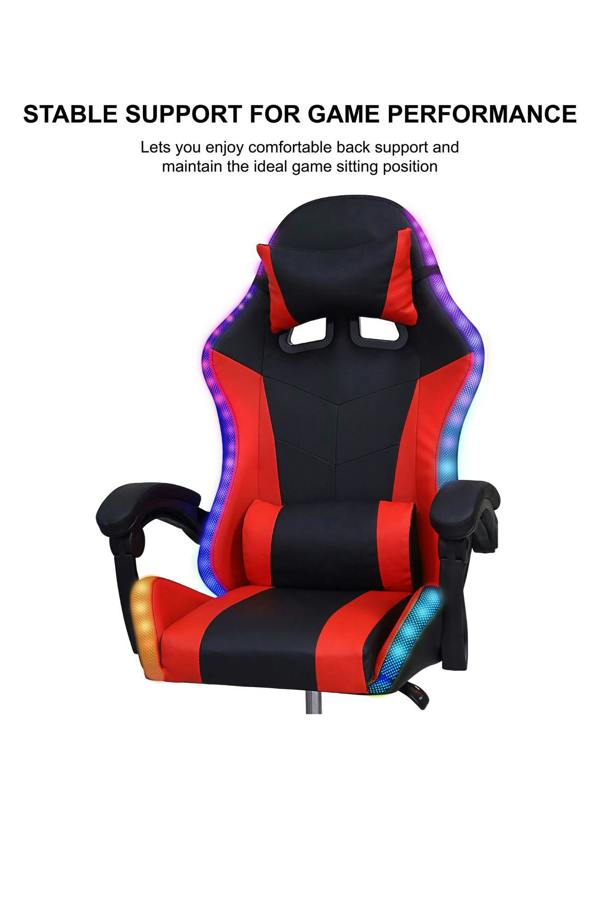Groundlevel Gaming Office Chair with LED Lights