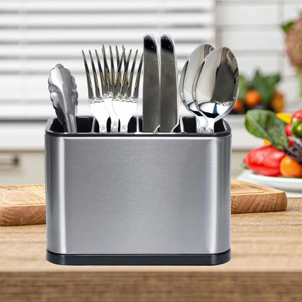 Top 3 Kitchen Cutlery Utensil Stainless Steel Storage Organiser Caddy