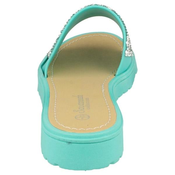Savannah Ladies Savannah Open Toe Glitter Front Sandals