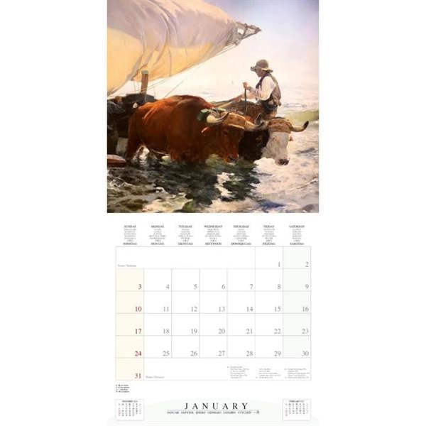 Joaquin Sorolla Calendar 2027, Wall Calendars, Month To View, Art, Gift