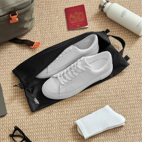 CabinZero Ultralight Shoe Bag M, Fits Shoes up to UK 8.5, Ultra Lightweight and Water Resistant Coating