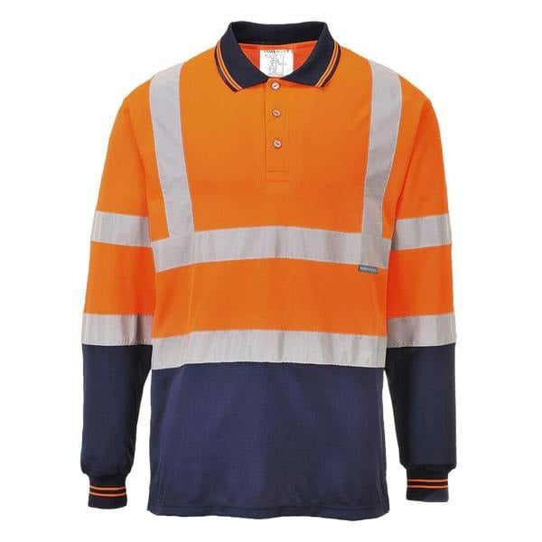 Hi-Vis Contrast Polo Shirt L/S - Hi-Vis Trousers