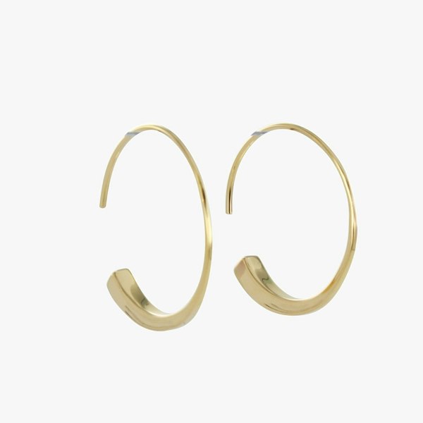 Sterling Silver Farrier Nail Hoop Earrings - Reeves & Reeves