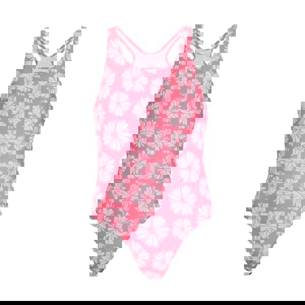 Regatta Girls Katrisse Floral One Piece Swimsuit - Pink Haze - 