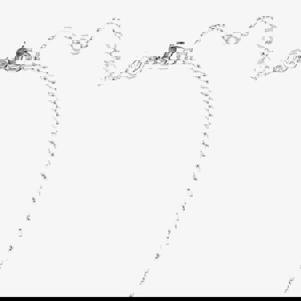 Swarovski Idyllia Rhodium Plated Blue Crystal Shell Necklace 5689195