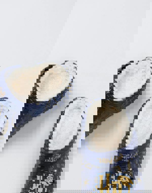 Harry Potter Girls Blue Logo Fur Lined Clogs