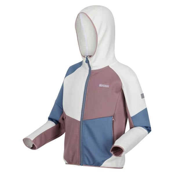 Regatta Childrens/Kids Dissolver VIII Full Zip Fleece Jacket - White/Heather - 