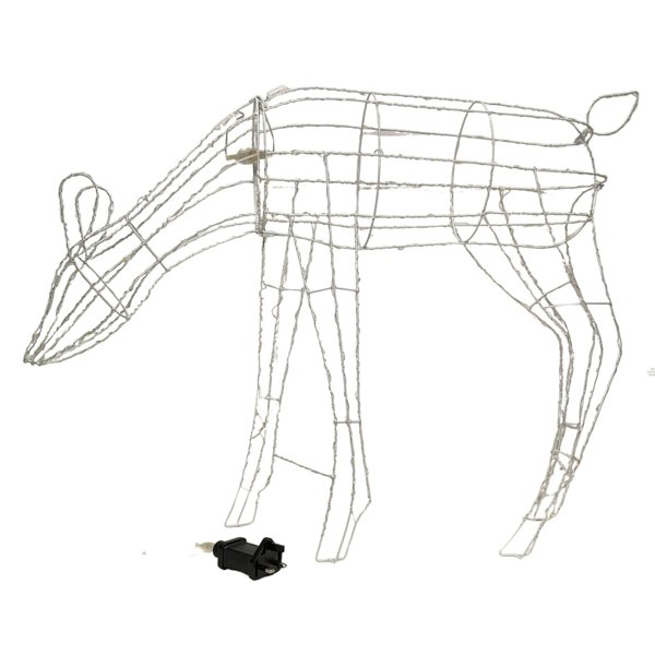 Samuel Alexander 63cm Outdoor Twinkling LED Grazing Reindeer Christmas Decoration in Warm White