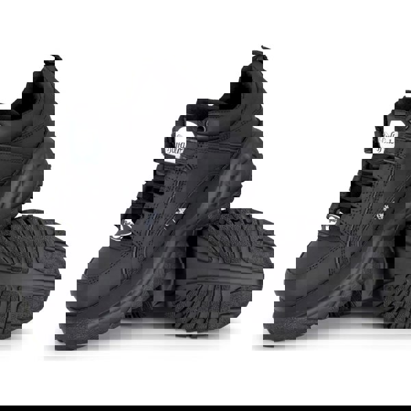 Buffalo 1339-14 2.0 - Women’s Black Calf Leather Platform Sneakers