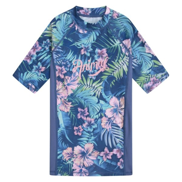 Animal Kids Daisy Rash Top - Purple