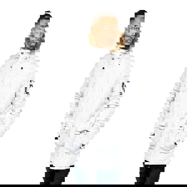 Crosshatch Mens Parkmoore Parka - Putty