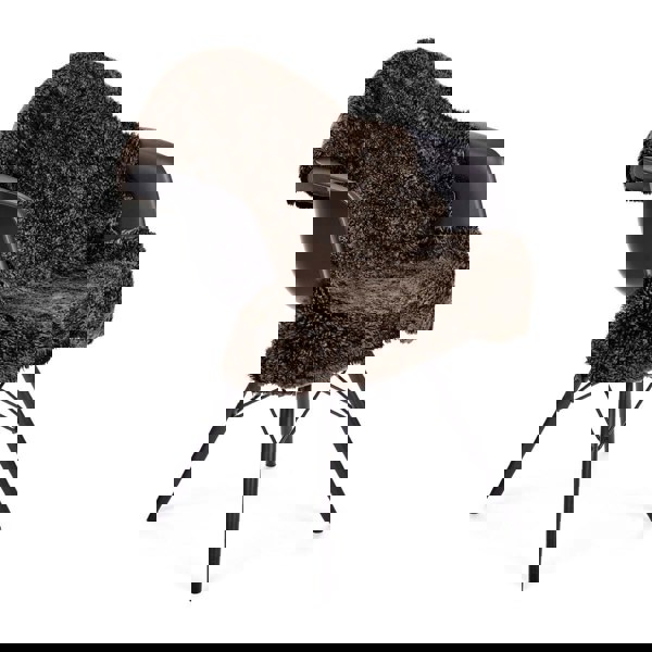 New Zealand Sheepskin | Short Curly Wool | Rug 115 cm Cappuccino