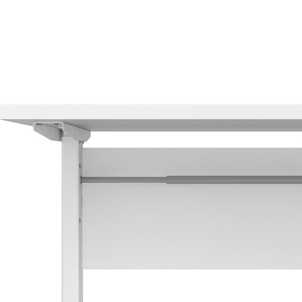 Furniture To Go Prima Desk 150 cm in White with Height adjustable legs with electric control in White