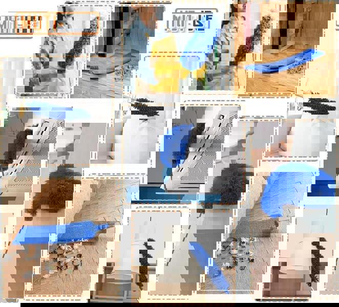 MANTRARAJ Extendable Feather 6PCS Duster Cleaning Kit Microfiber with Telescoping Extension Pole 100 Inch