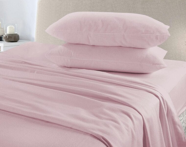 Night Zone Flannelette Sheet Set – 100% Brushed Cotton Fitted, Flat Sheet & Pillowcases