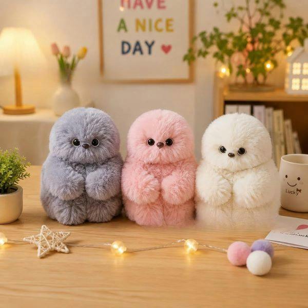 Leaper Cute Emotional Doll Bag Plush Toy